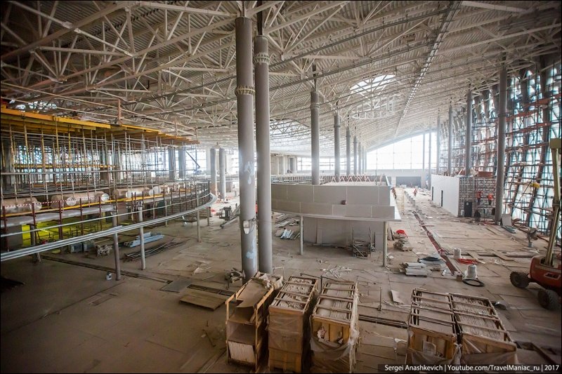 Как строят новый крымский аэропорт. Фоторепортаж аэропорт, крым, стройка.