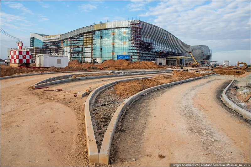 Как строят новый крымский аэропорт. Фоторепортаж аэропорт, крым, стройка.