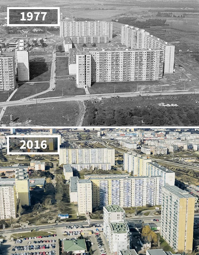 Познань, Польша, 1977 - 2016 История в фотографиях, бег времени, города, до и после, изменения в мире, фото, фотопроект, фотосвидетельства