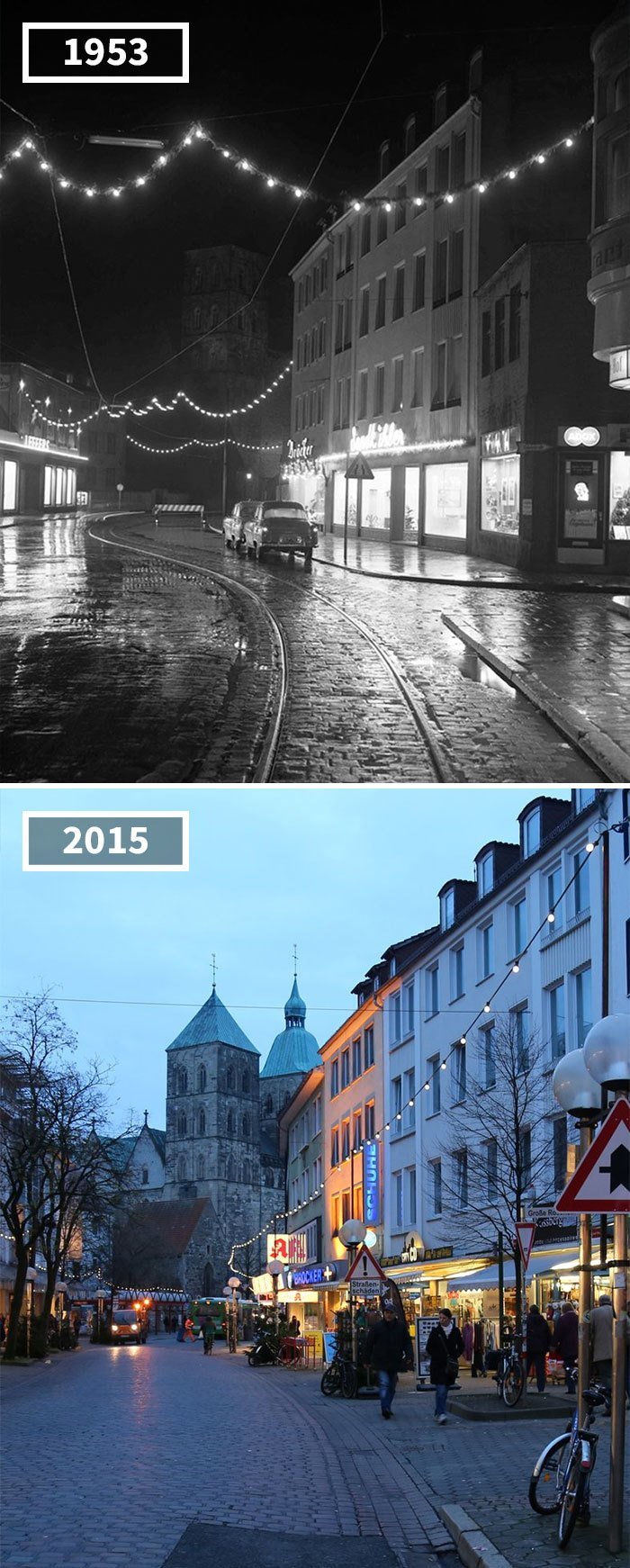 Оснабрюк, Германия, 1953 - 2015 История в фотографиях, бег времени, города, до и после, изменения в мире, фото, фотопроект, фотосвидетельства