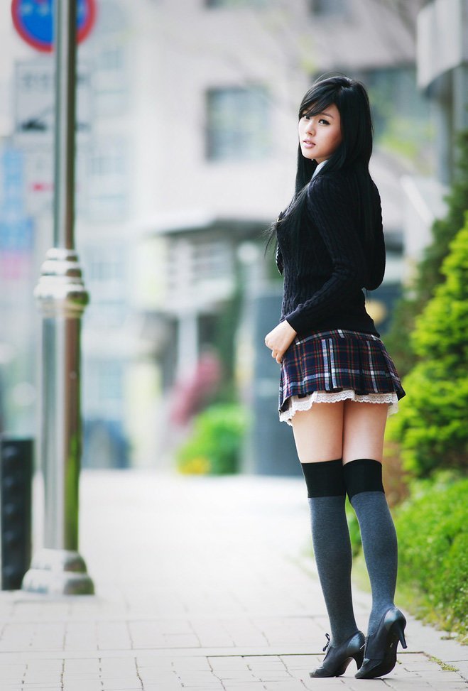Asian teen maid short miniskirt free porn photo