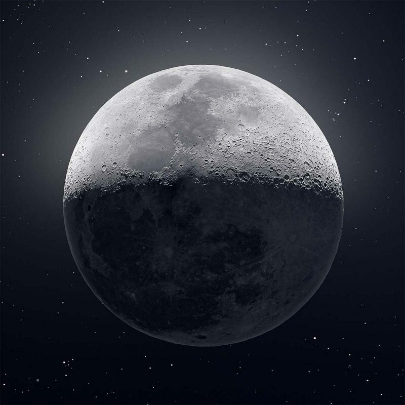 Американец сделал 50 тысяч снимков Луны и собрал из них одно фото Астрофотограф, в мире, красота, луна, фото, фотограф