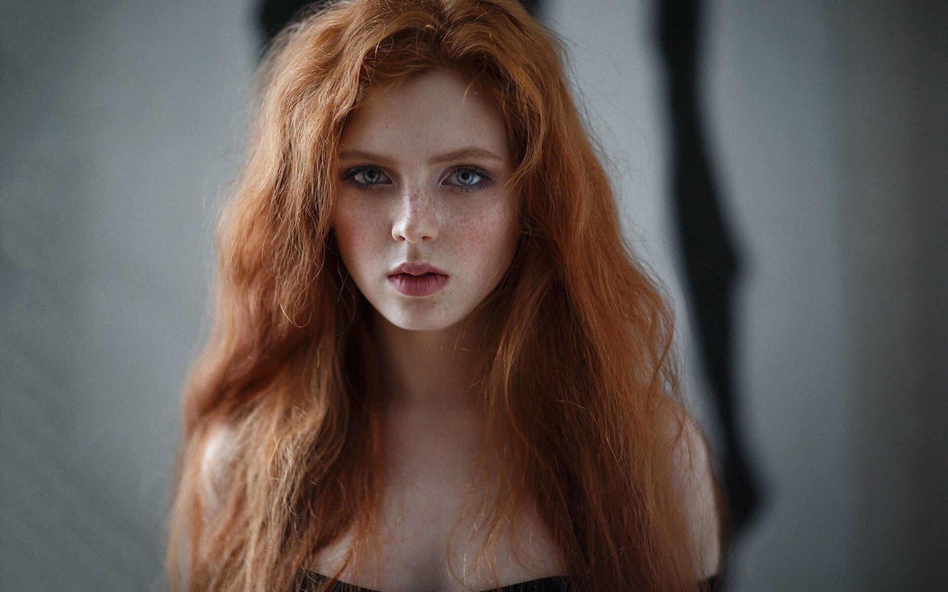 European glamour photo redhead