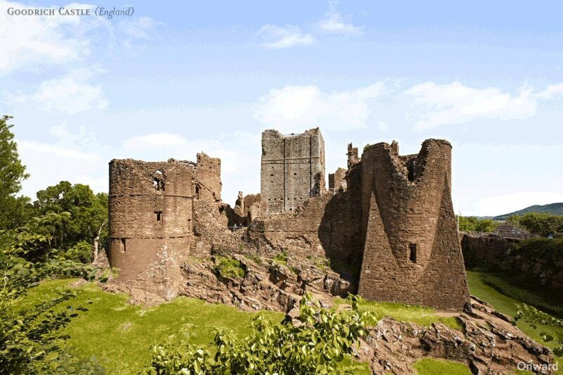 Замок Гудрич, графство Херефордшир, Англия