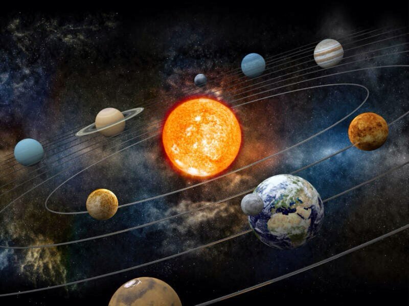 Почему орбиты планет лежат в одной плоскости?