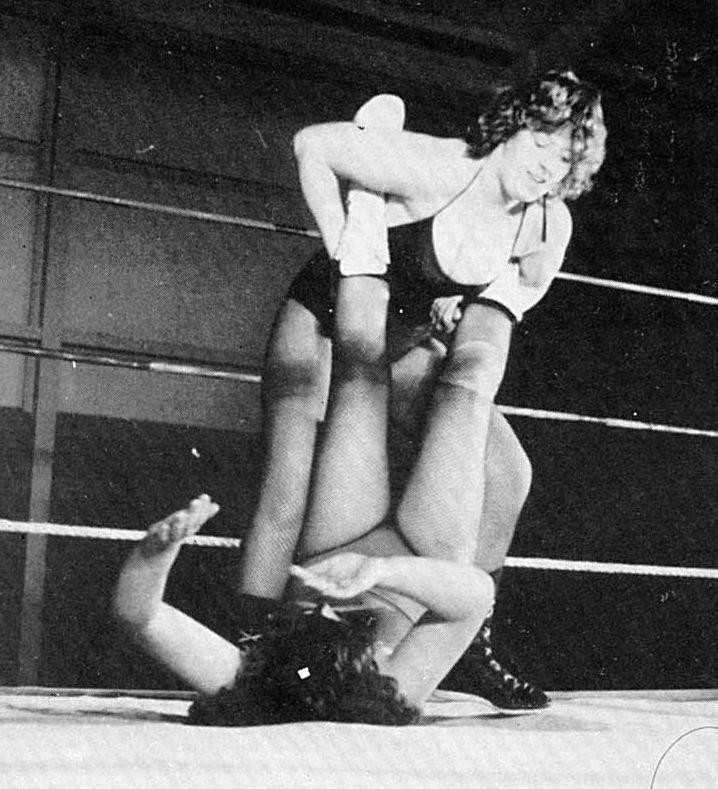 Vintage wrestling catfight