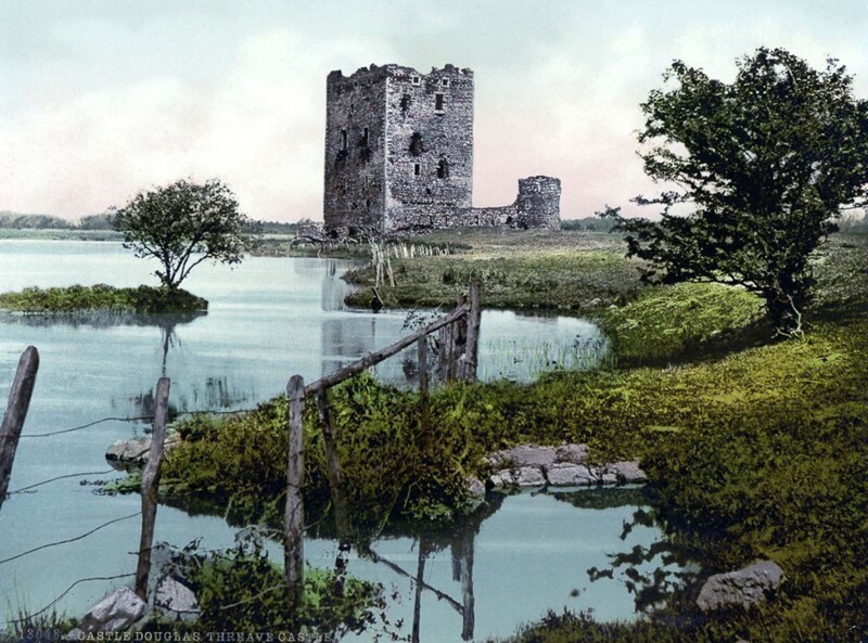 Замок Трев 14-го века, недалеко от города Касл Дуглас