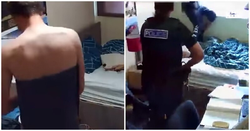 Парень активно выебал работницу полиции на своей кровати