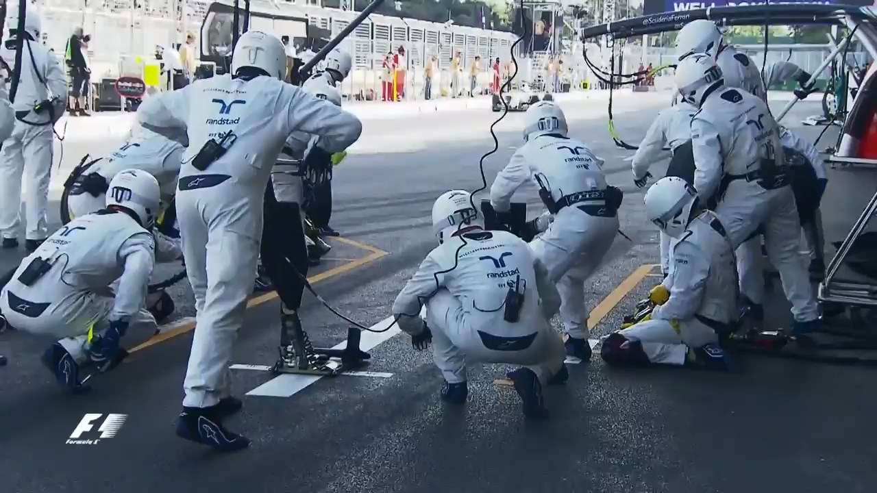 Быстрейший пит-стоп Williams на Гран-при Европы Формулы-1 в Баку 