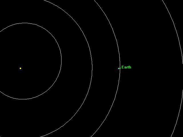 Орбита астероида J002E3 