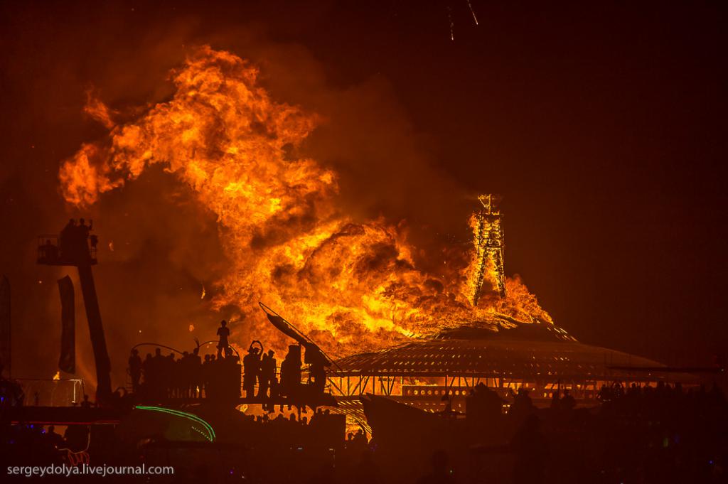 Burning man сожжение храма