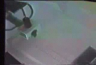 Столкновение окрашенных дымных колец