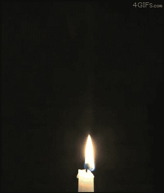 Воспламенение потухшей свечи