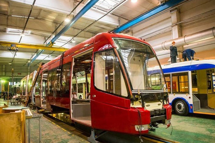 Производство белорусских трамваев и троллейбусов