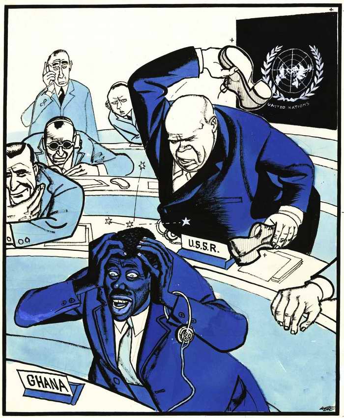 Хрущев стучит ботинком по столу. Карикатуры на Хрущева. Советская карикатура на ООН. Советские политические карикатуры. Карикатура Хрущев с ботинком.