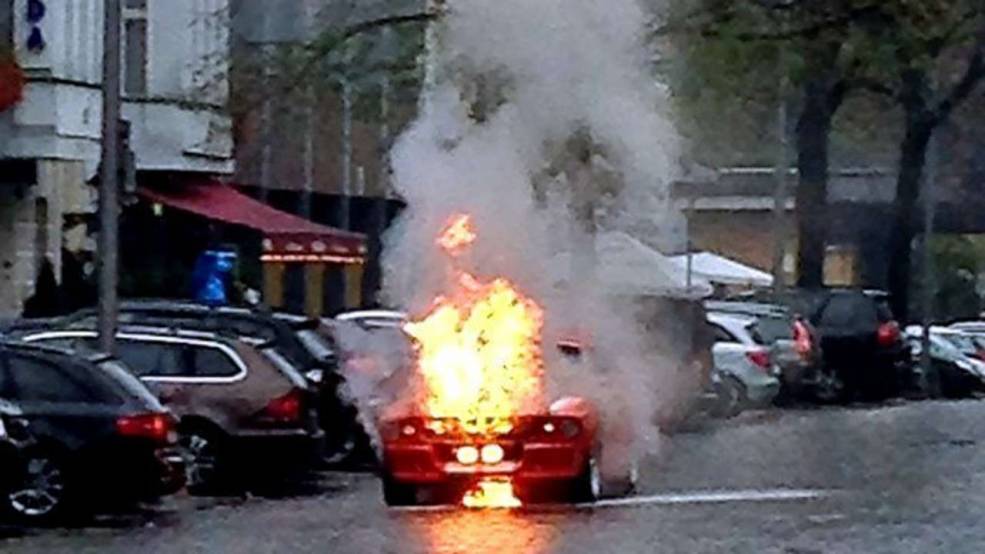 В Берлине сгорел Shelby Mustang GT500