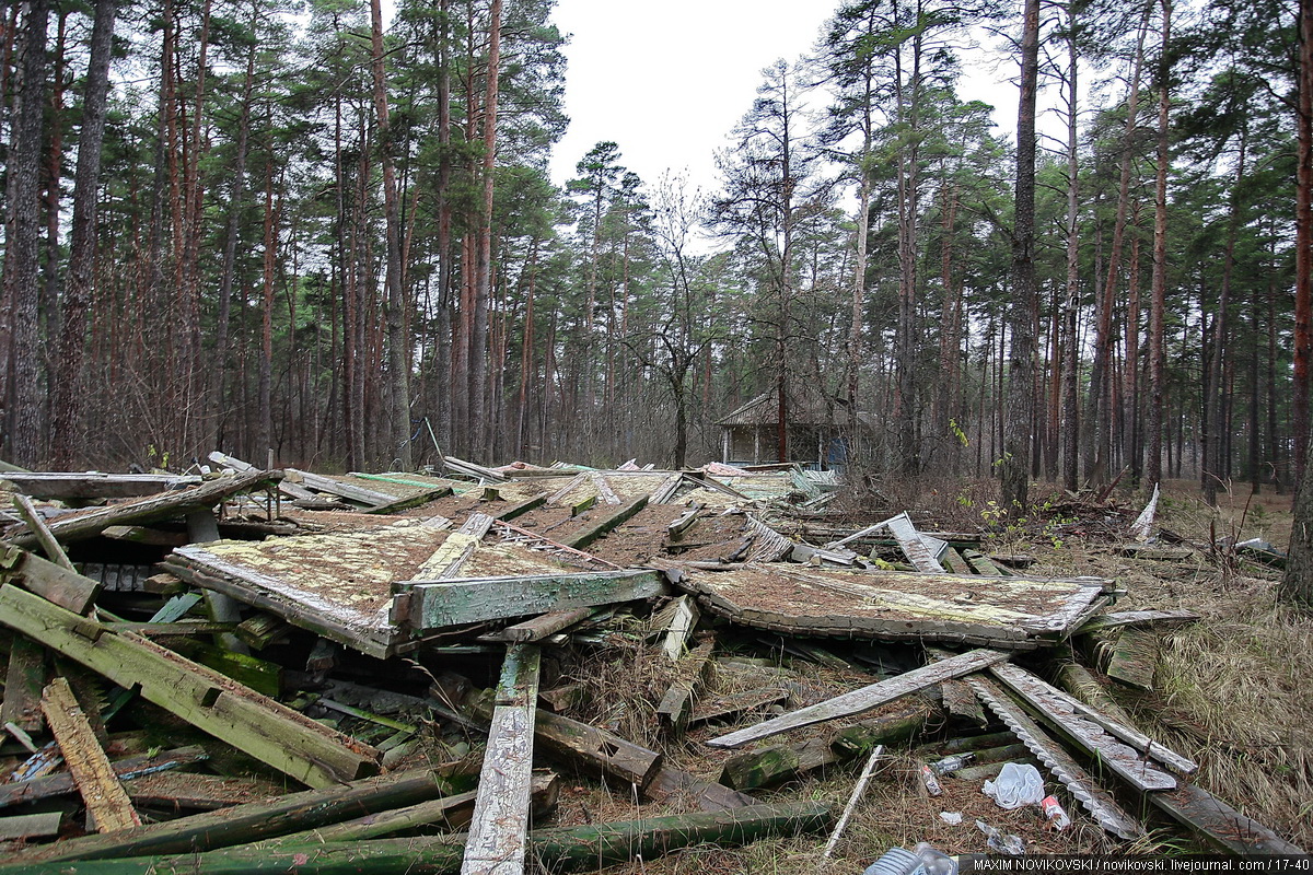 Заброшенный пионерский лагерь Юность в Рязанской области 