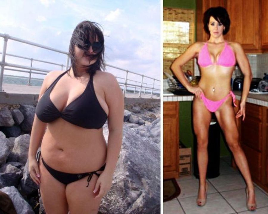 Была худой стала толстой. Преображение фигуры до и после. Похудение до и после. До и после похудения девушки.