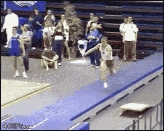 Супер прыжок гимнаста