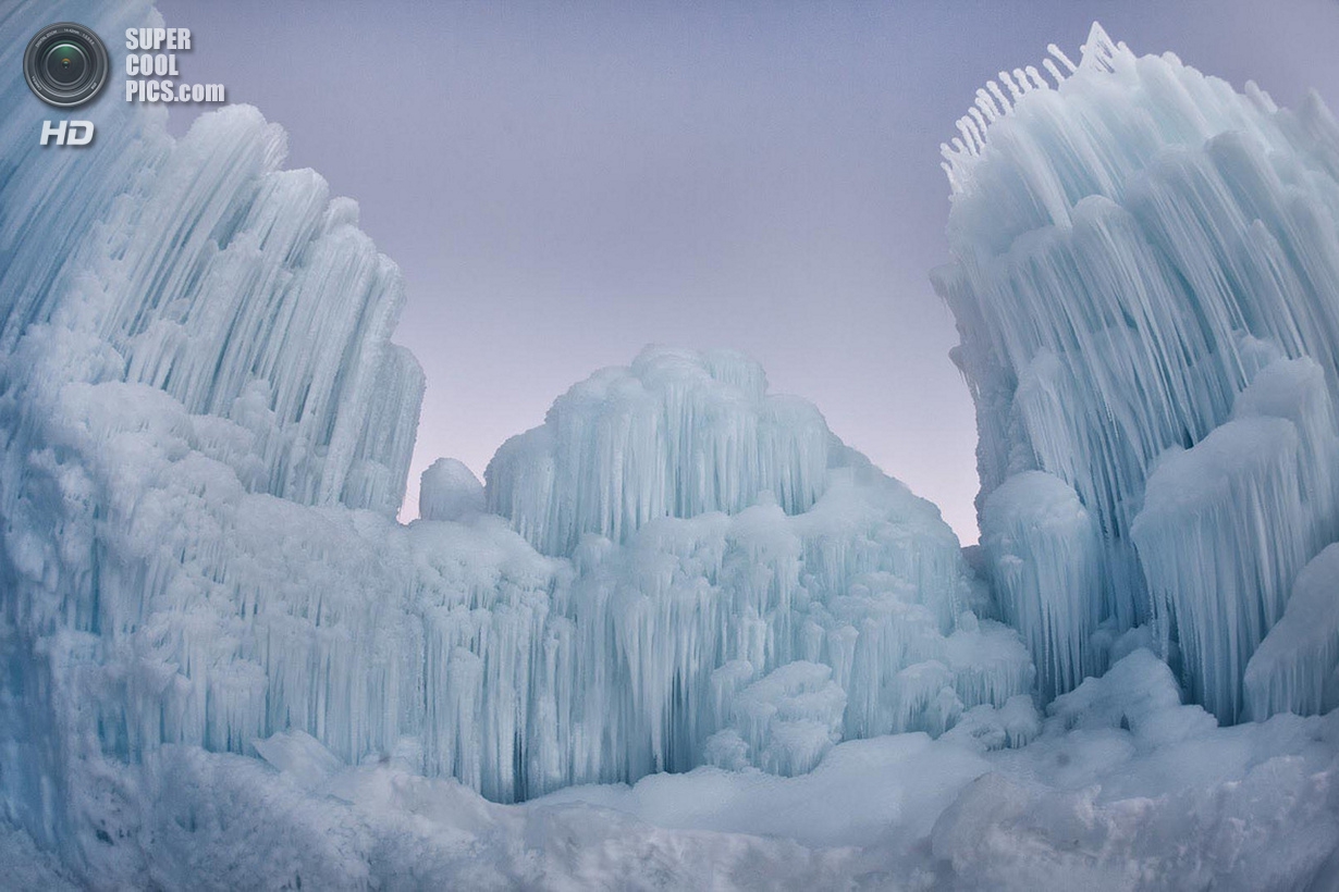 Ледяной - США 2012. Ледяные замки Сильверстоун Колорадо. Ролик ледяной. Ледовое видео