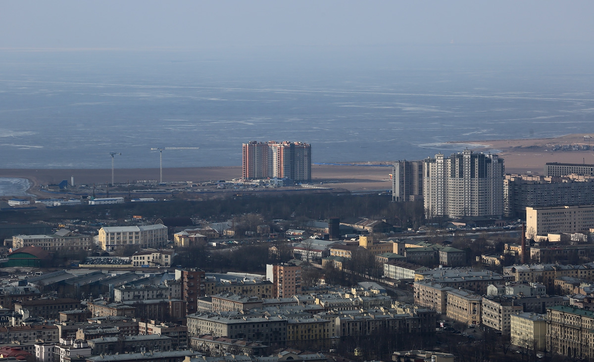 Весенний Санкт-Петербург с высоты птичьего полёта 