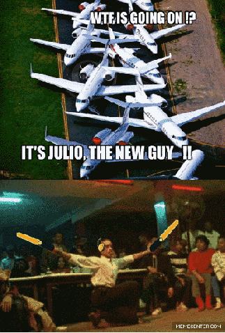 Ребята, что тут за фигня? Это Хулио, он новенький