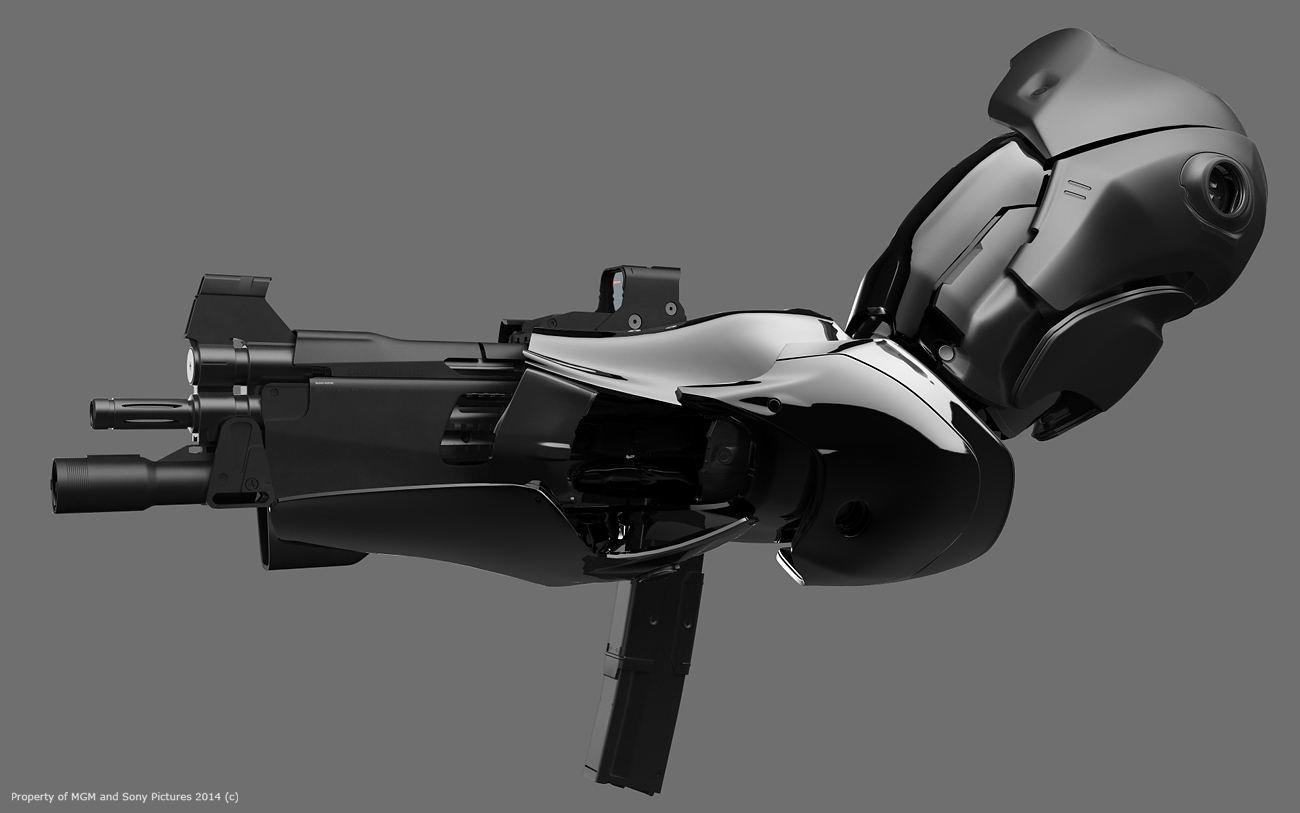 Cyberpunk weapon 3d model фото 59