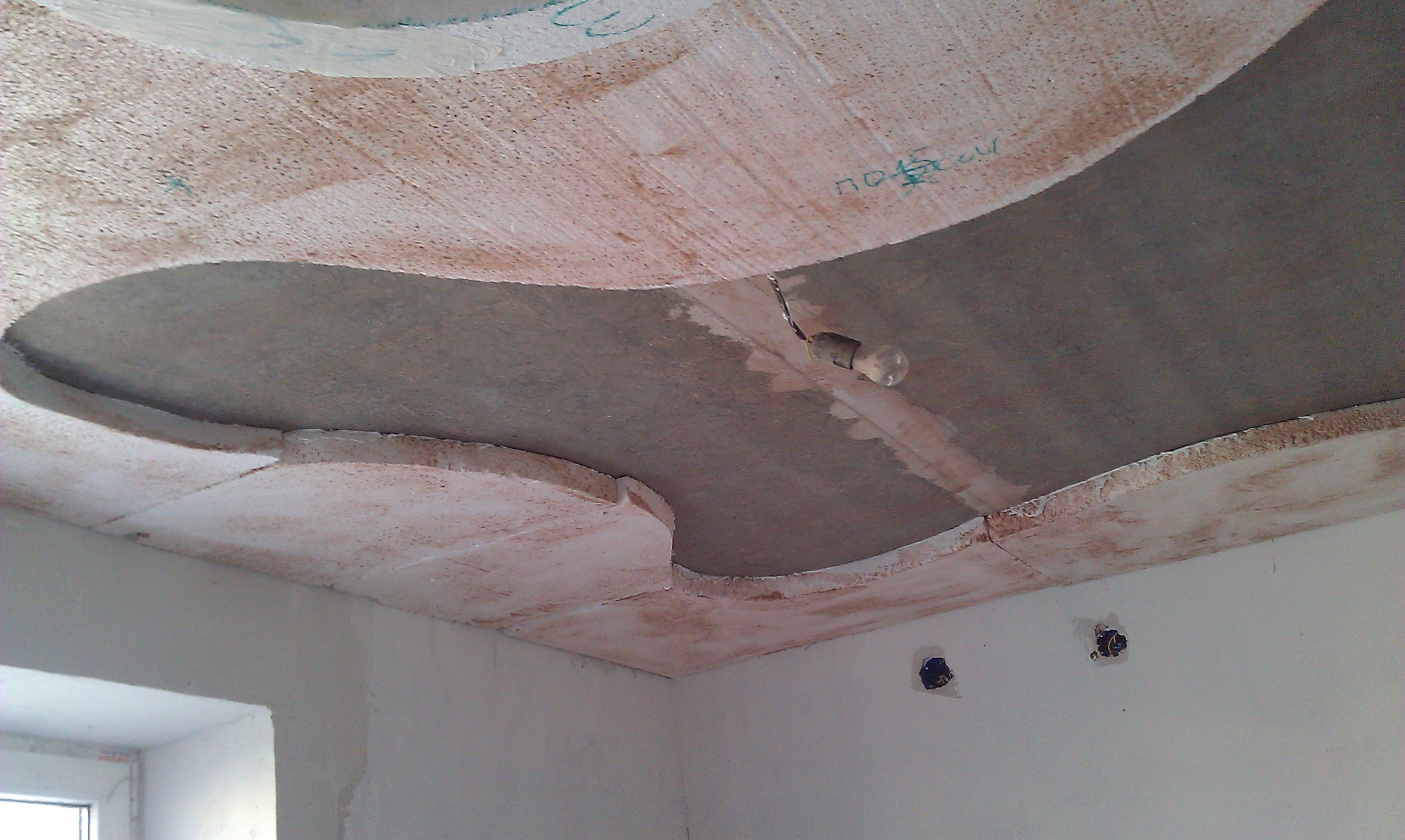 Фото ремонт потолка на кухне