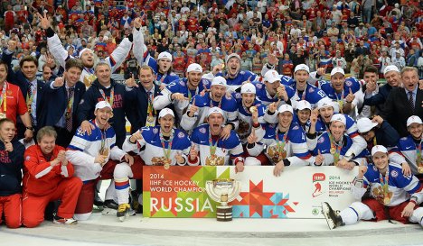 Финал чемпионата мира по хоккею :Исполнения гимна России
