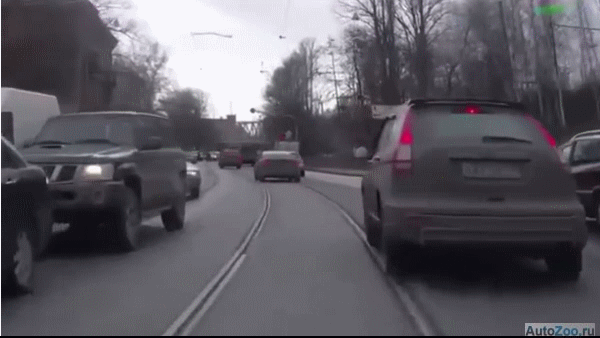 Подборка ситуаций на дорогах  в гифках Подборка ситуаций на дорогах  в гифках