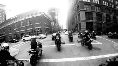 смешной байкер