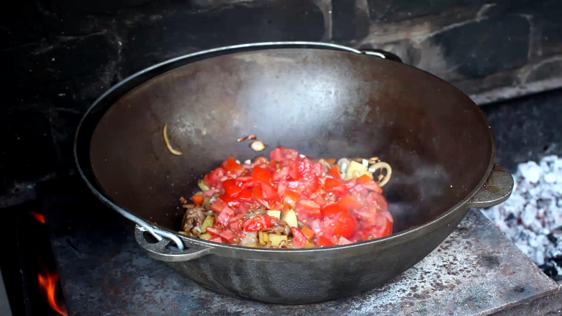 Блюда на мангале в казане рецепты с фото