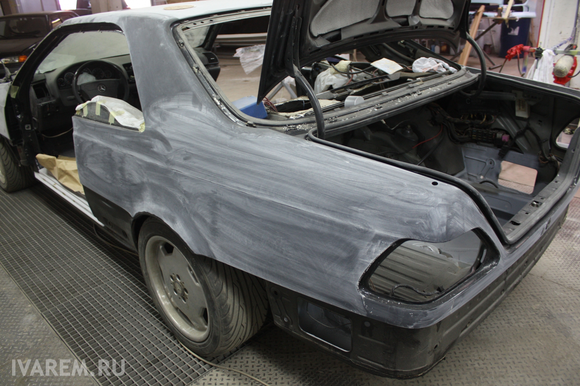 Mercedes Benz W140 Coupe полная реставрация кузова и салона.