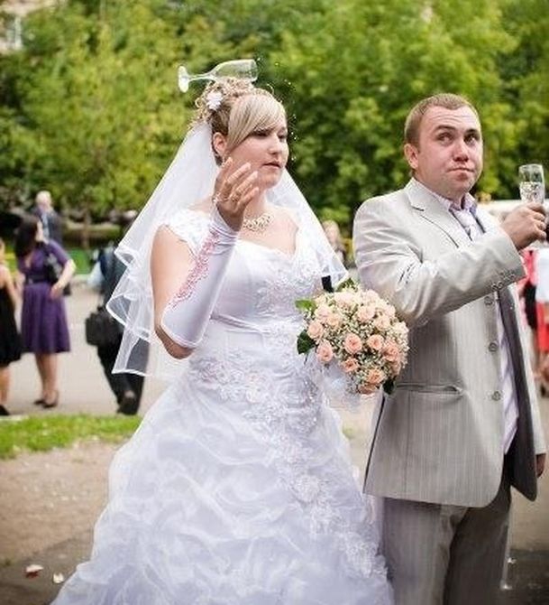 Смешные и идиотские свадебные фото от Miralanim за 18 августа 2014 маразм, невеста, свадьба, фото