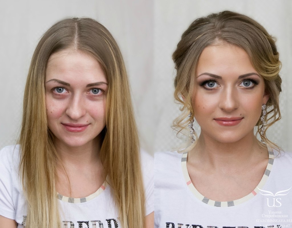 Фото девушки до стрижки и после фото