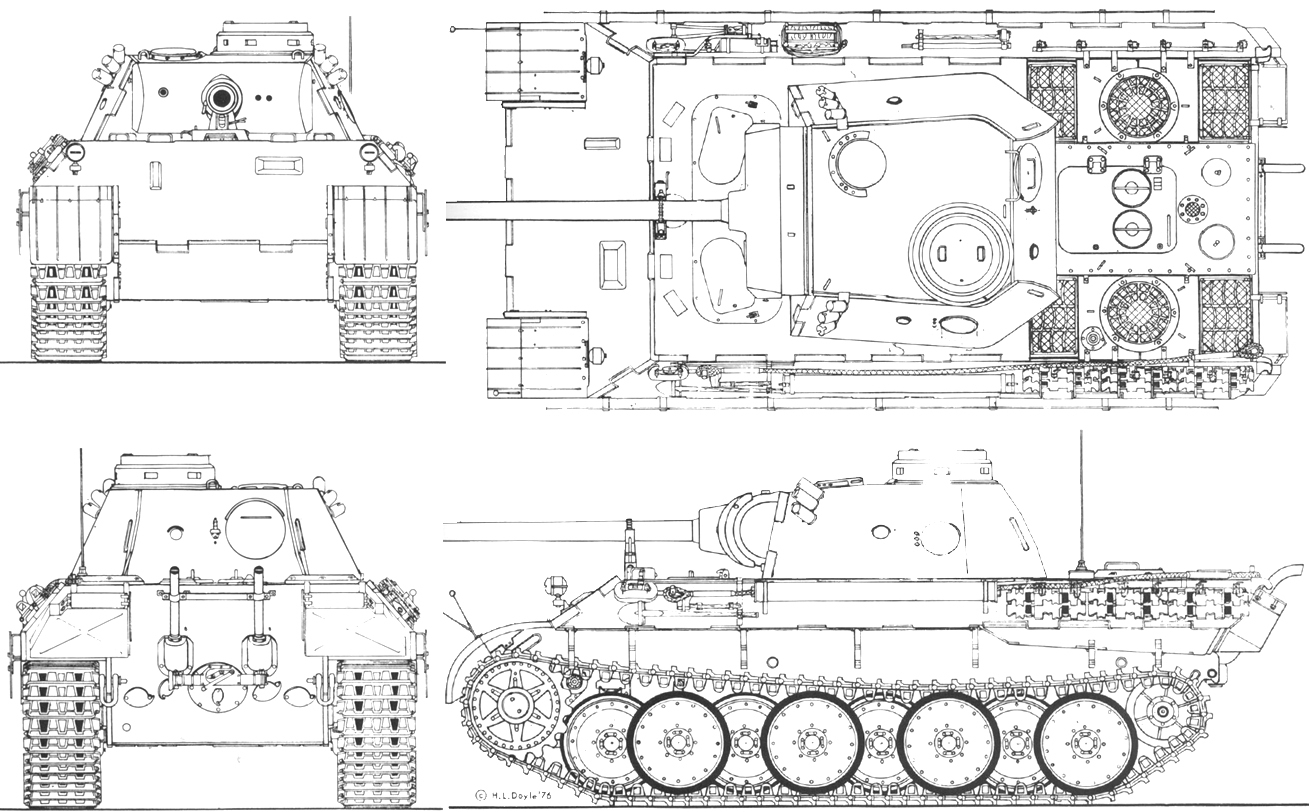 Пантера танк схема
