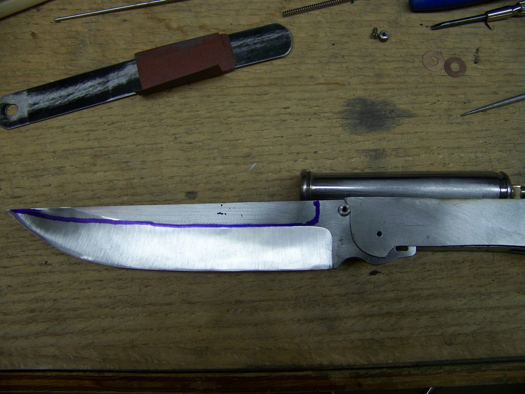 Складной нож, изготовление шаг за шагом