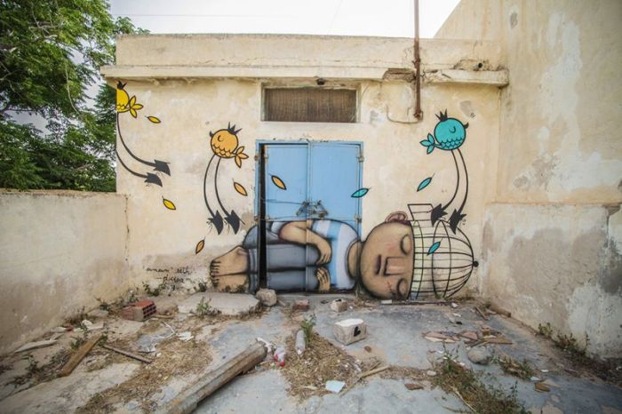 Расцвет уличного искусства в Тунисе