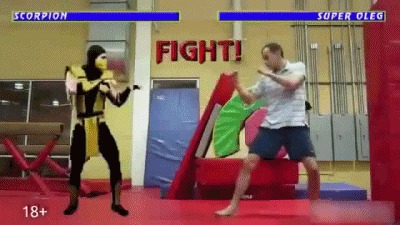 Гифки в стиле Mortal combat