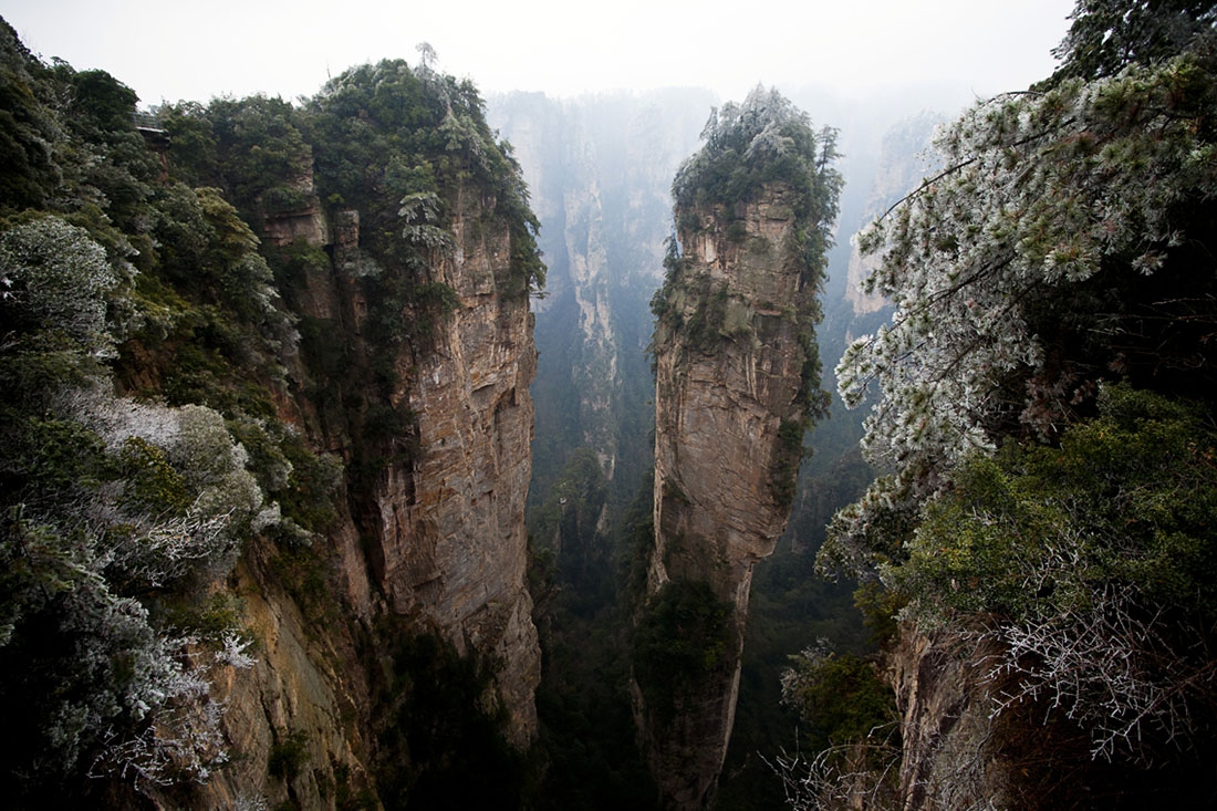 природа скалы горы Чжанцзяцзе лесной парк Китай бесплатно
