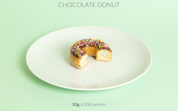 Шоколадный пончик: 200 ккал в 53г