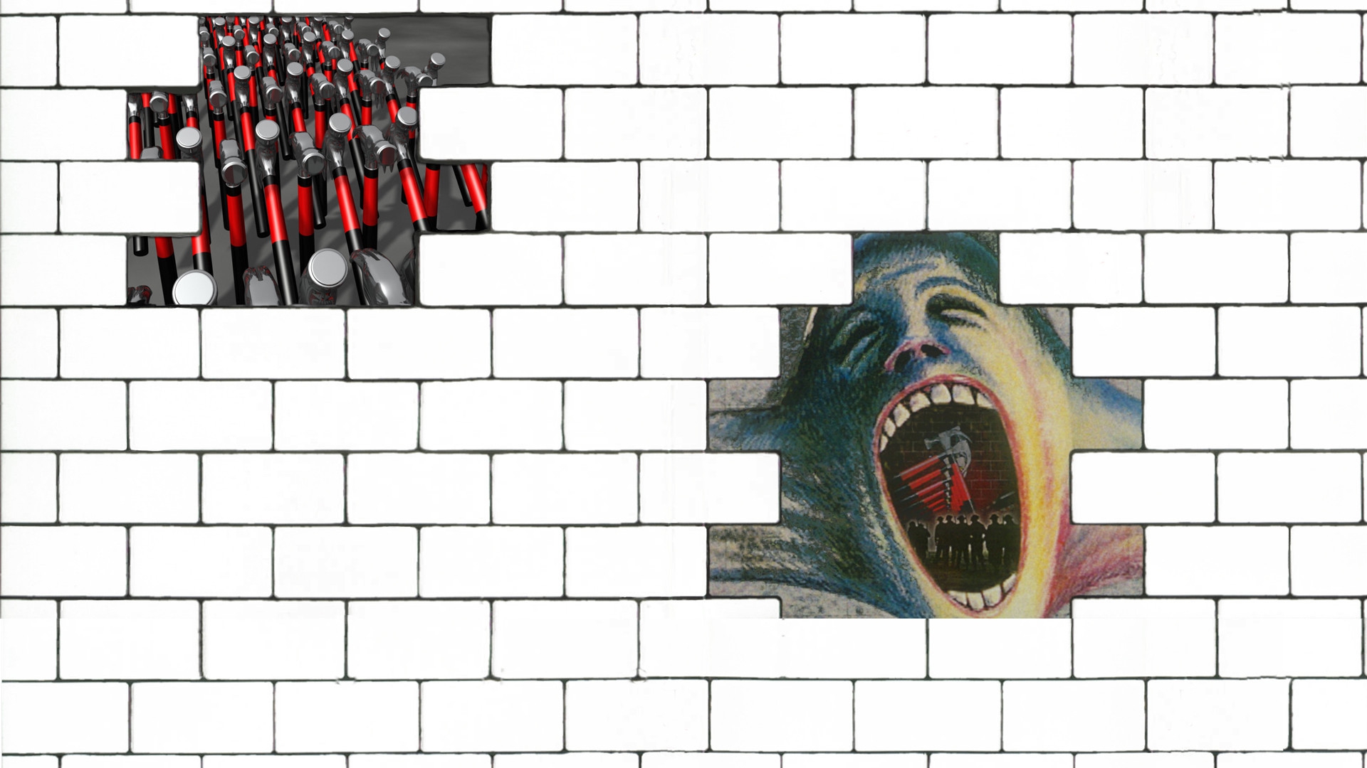 Пинкфлойдовская стена. Пинк Флойд стена стена. Pink Floyd the Wall обложка. Пинк Флойд стена обложка альбома.