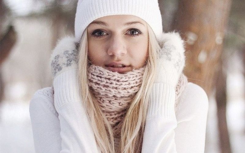 Фото Блондинок Без Лица Зимой