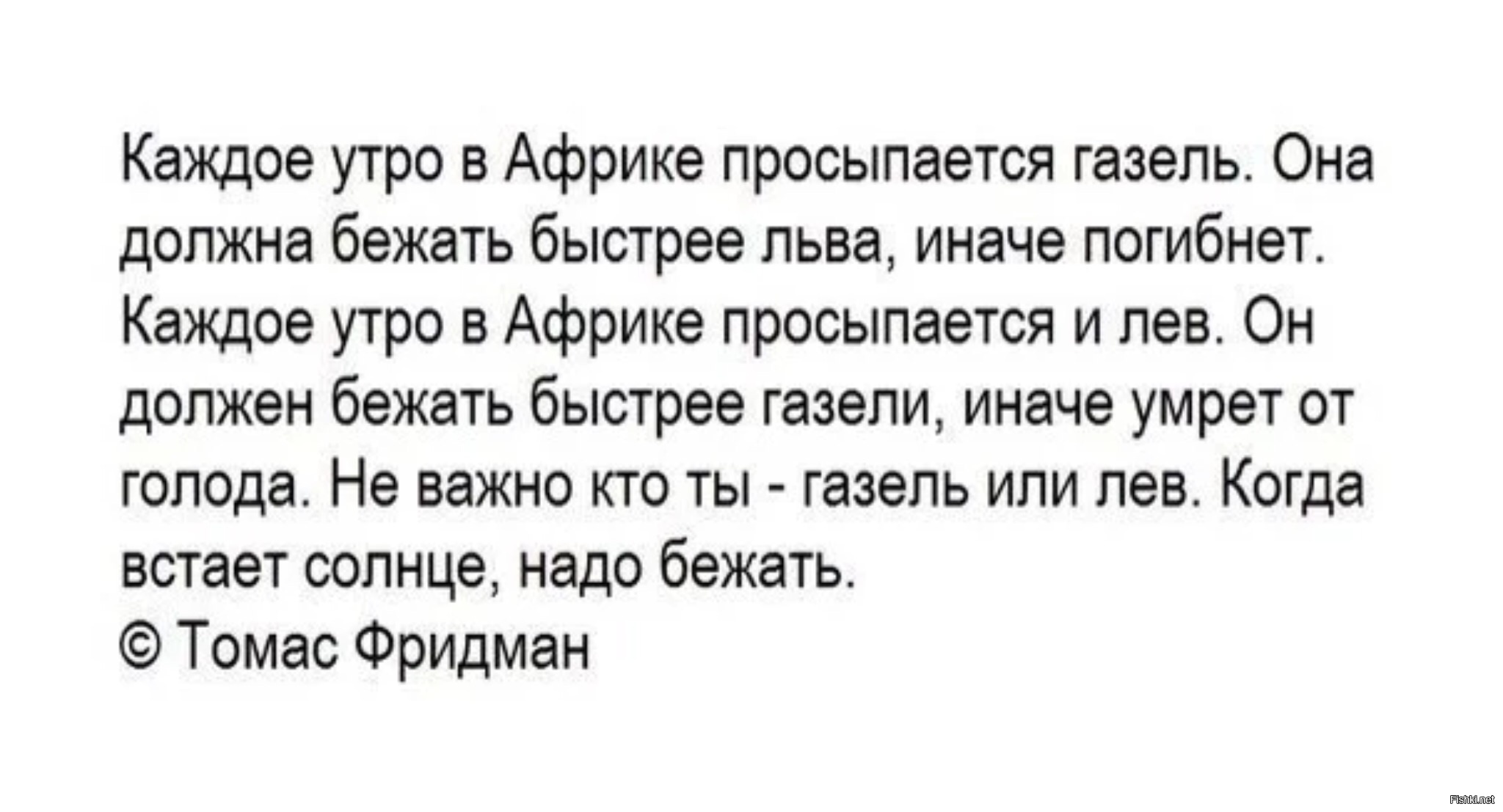 Каждое утро в африке просыпается газель притча с картинкой