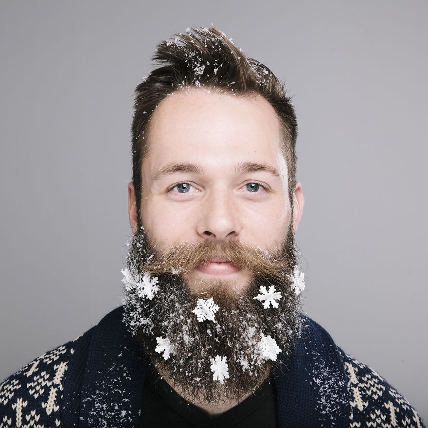 Рождественские украшения для бороды – новый модный тренд