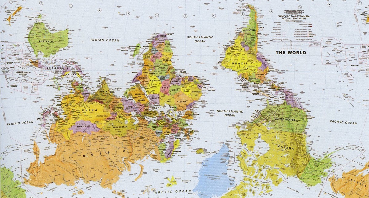 Как рисуют карту мира в разных странах