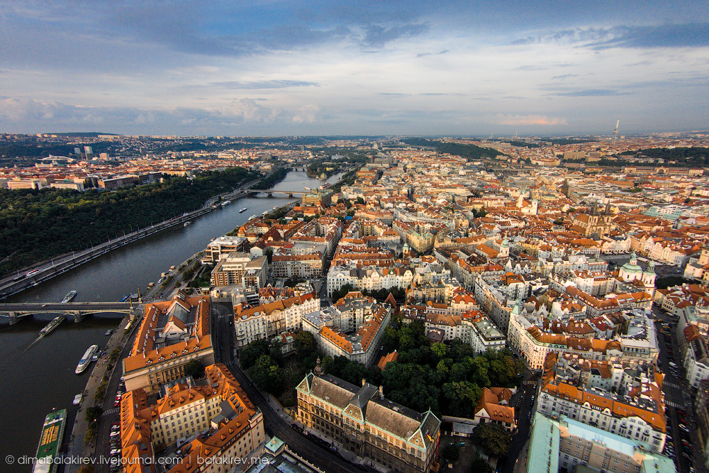 Прага вид сверху