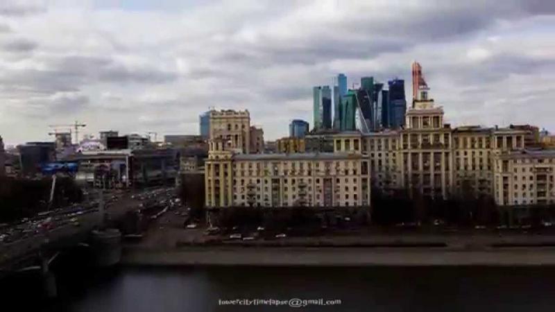 Таимлапс Москвы весной+roofing/moscow in spring part 1 timelapse 