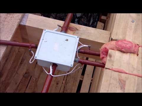 Скрытый электромонтаж в деревянном доме 