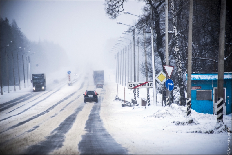 Дороги в москве зимой